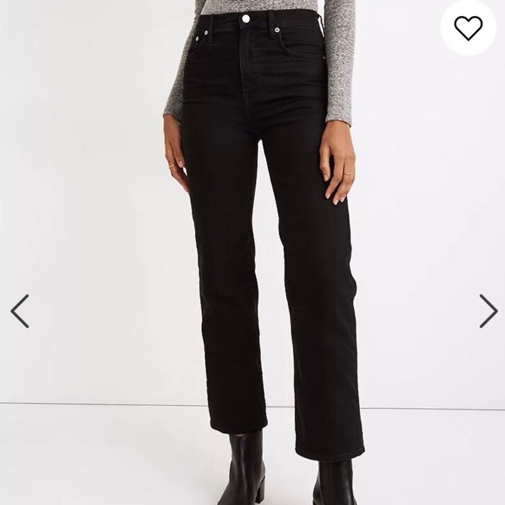 Madewell slim wide leg jeans in lunar wash size 26